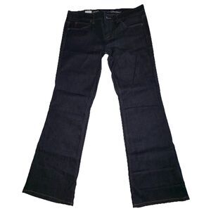 Tommy Hilfiger Womens Classic Bootcut Jeans Size 12S NWT Dark Wash Cotton Blend